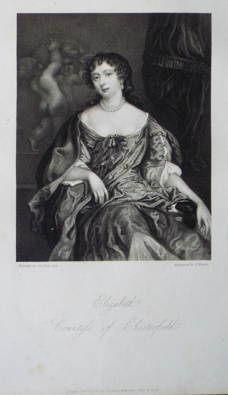 Stipple - Elizabeth Countess of Chesterfield. - Wright