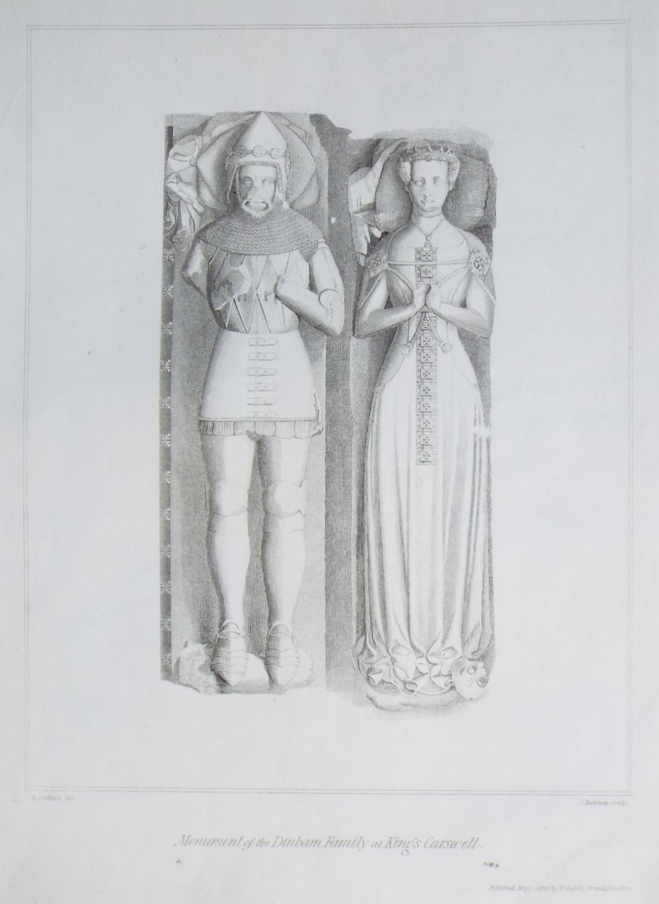 Print - Monument of the Dinham Family at King's Carswell. - Redaway