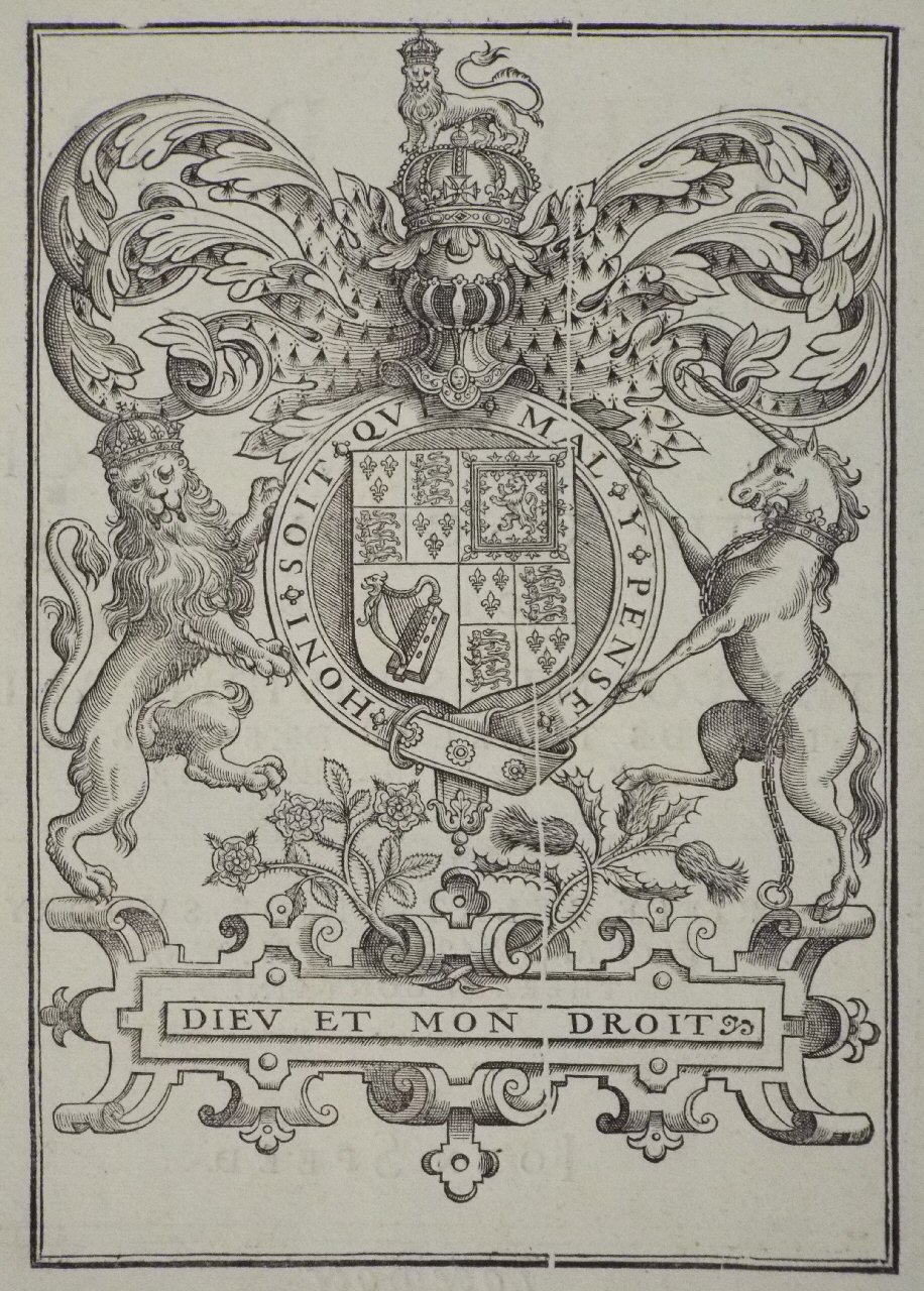 Print - Arms of King Charles I