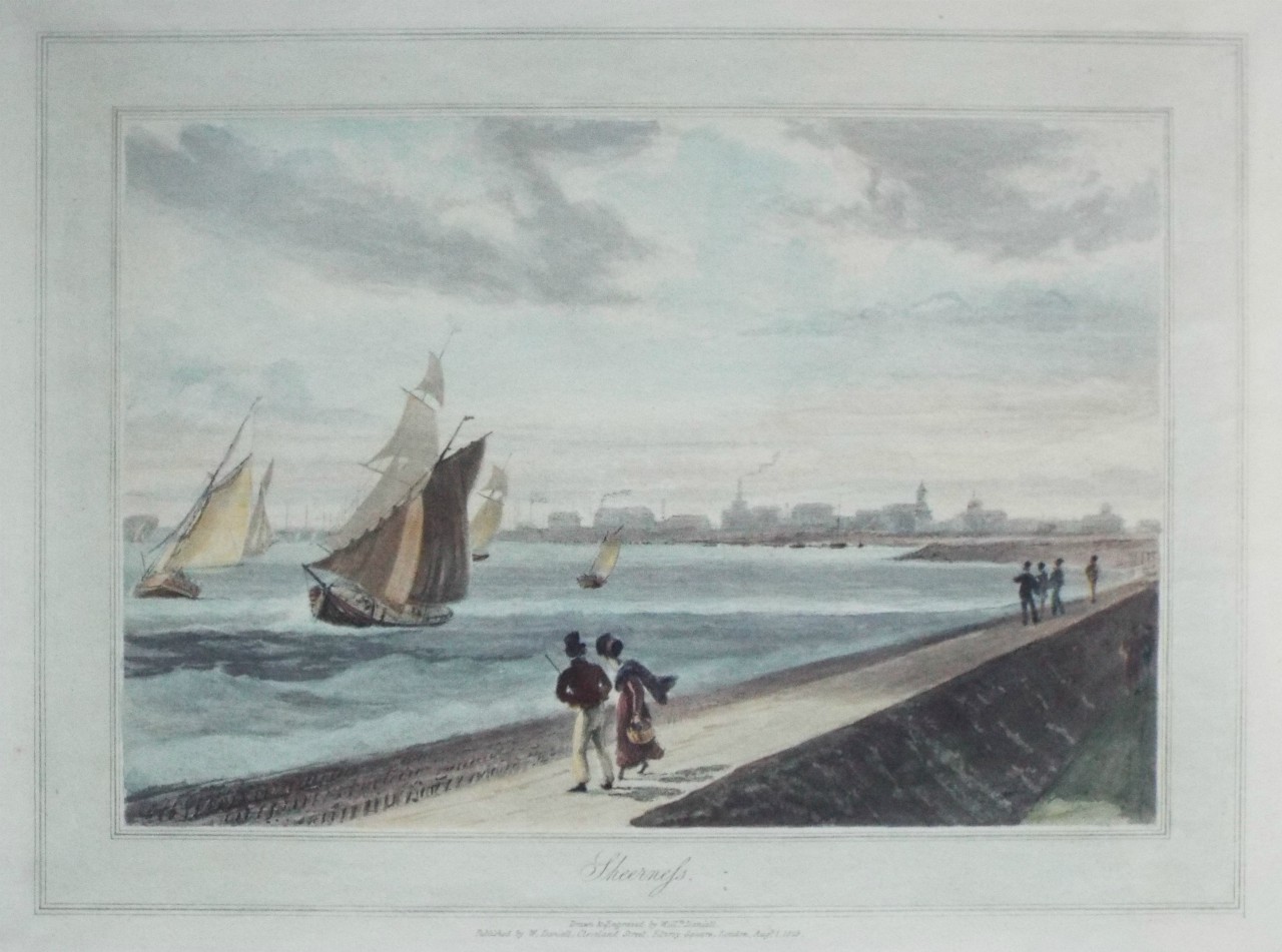 Aquatint - Sheerness. - Daniell