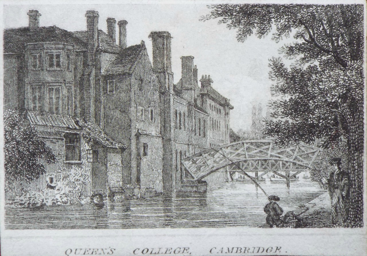 Print - Queens's College, Cambridge.