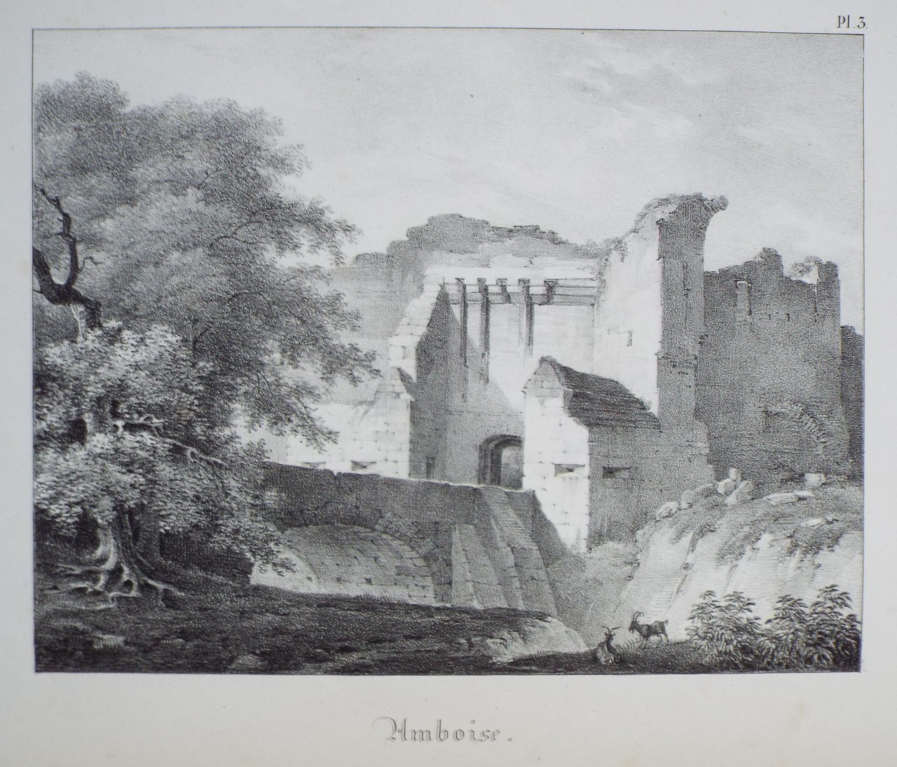 Lithograph - Amboise.