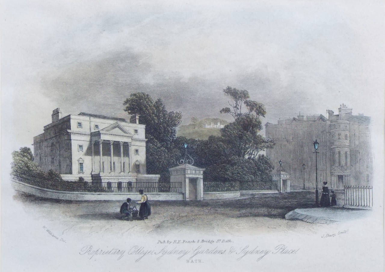 Steel Vignette - Proprietary College, Sydney Gardens & Sydney Place, Bath. - Shury