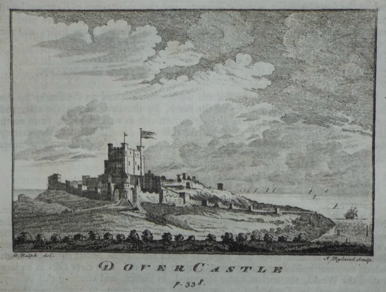 Print - Dover Castle p.338. - Ryland