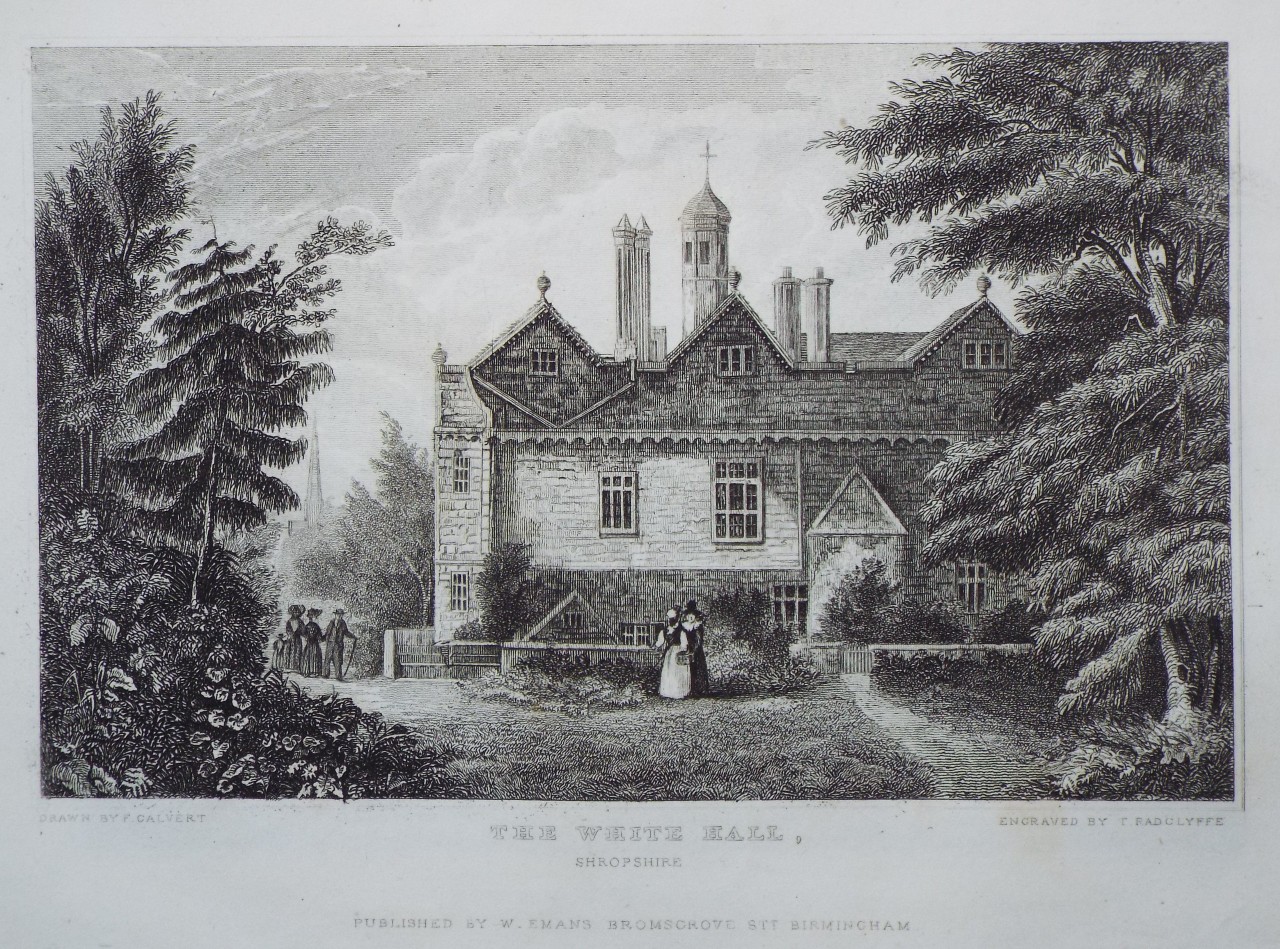Print - The White Hall, Shropshire - Radclyffe