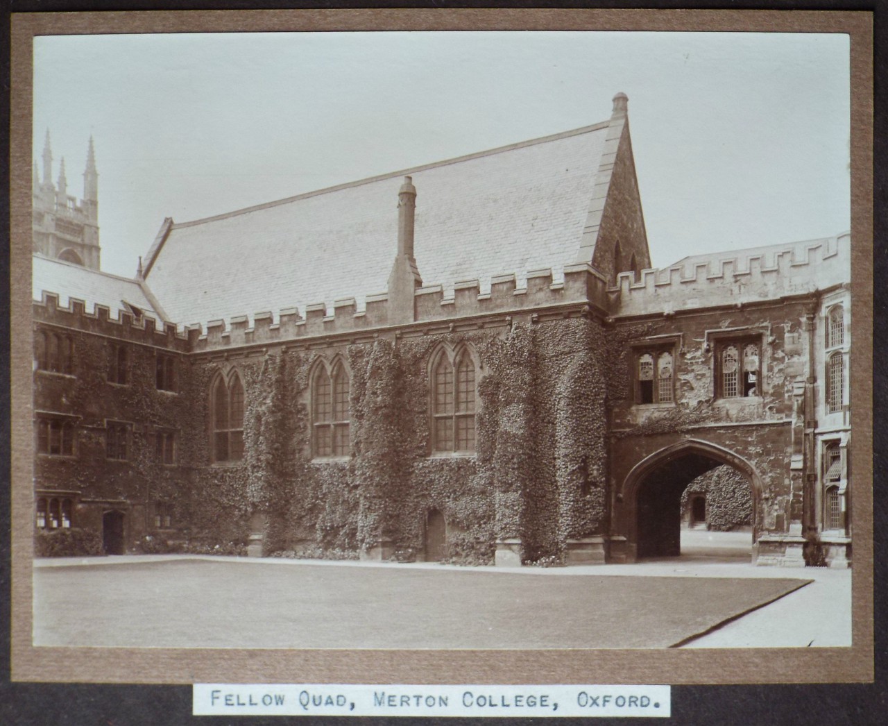 Photograph - Fellow Quad, Merton College, Oxford.