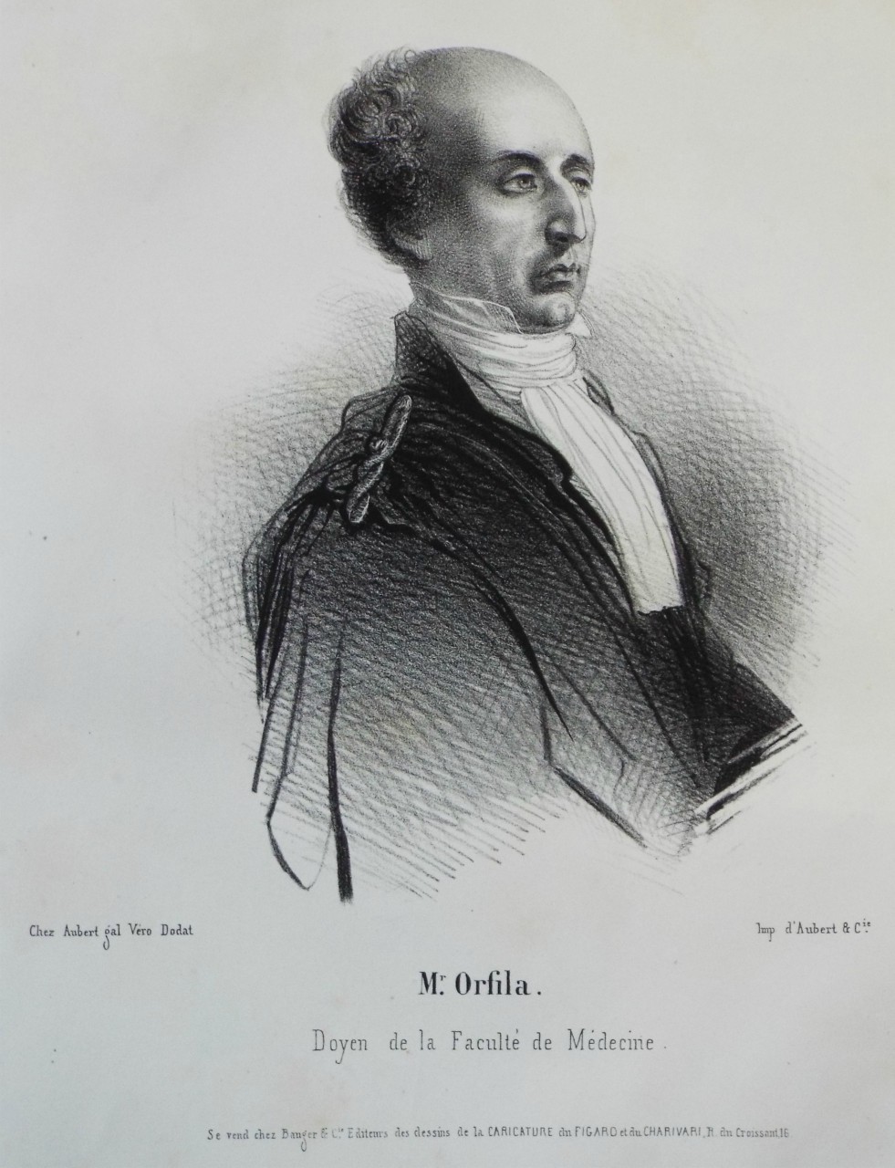 Lithograph - Mr. Orfila. Doyen de la Faculte de Medicine.