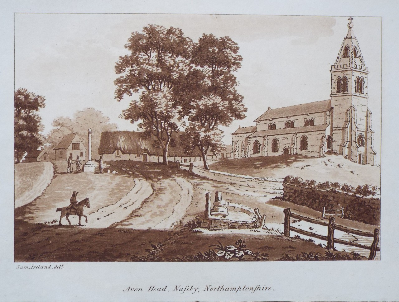 Aquatint - Avon Head, Naseby, Northamptonshire. - Ireland