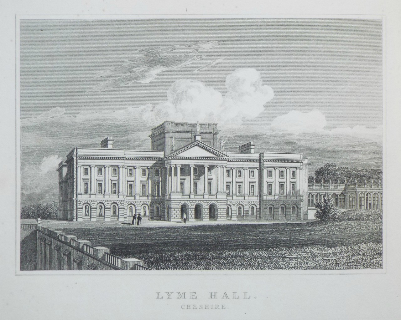 Print - Lyme Hall, Cheshire. - Wallis