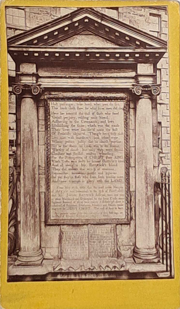 Photograph - Covenanters' Monument, Greyfriars Kirkyard
