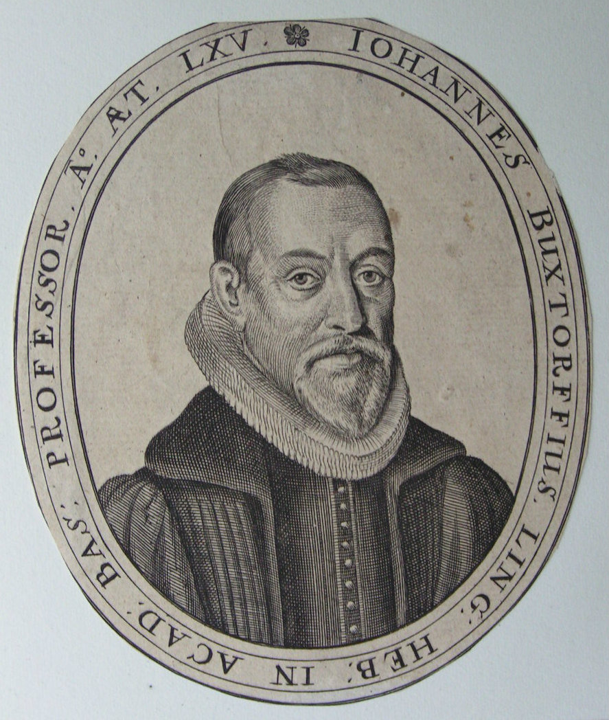 Print - Johannes Buxtorffius Ling: Heb: in Acad: BAs: Professor. Ao. ae T. LXV
