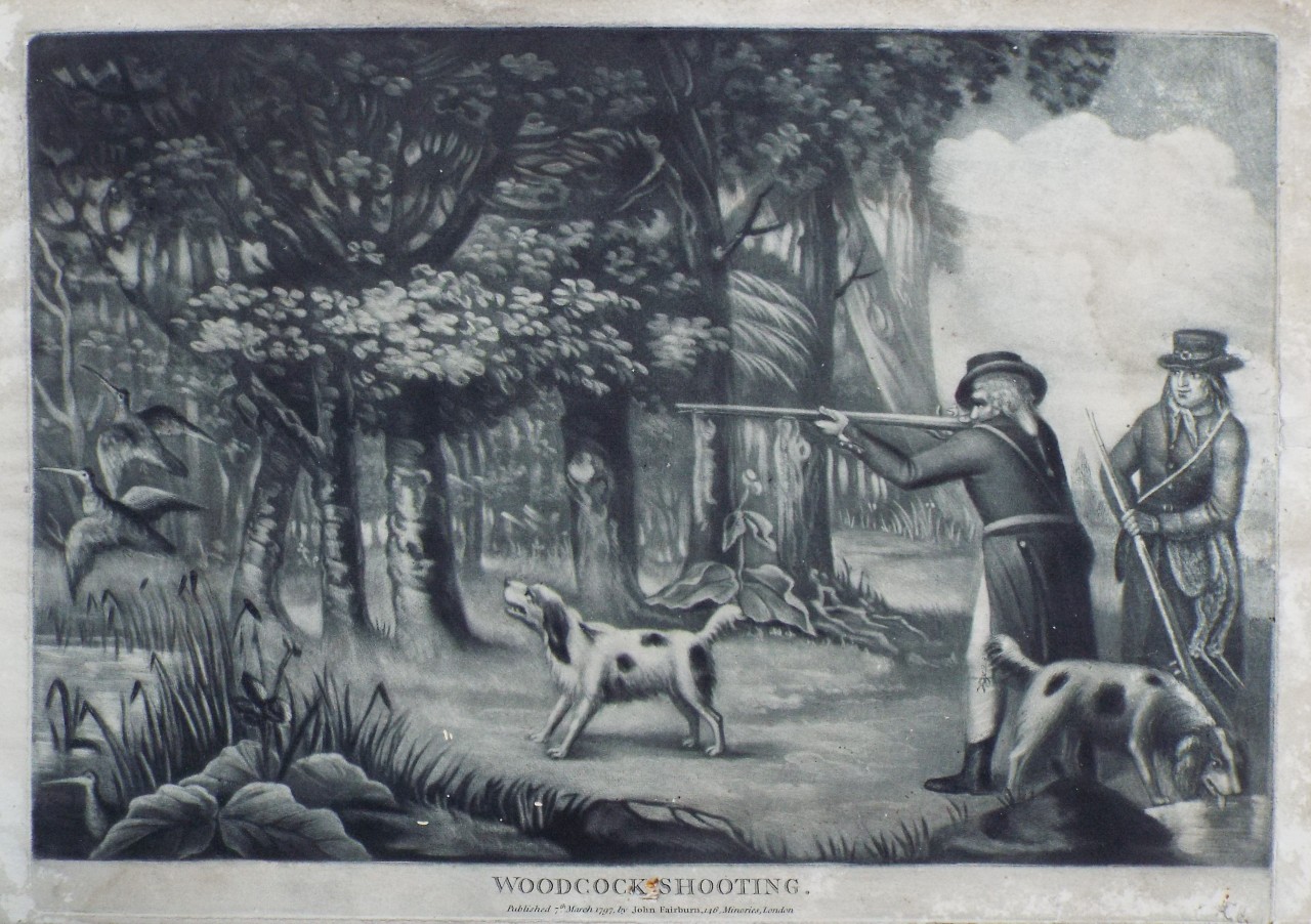 Mezzotint - Woodcock Shooting