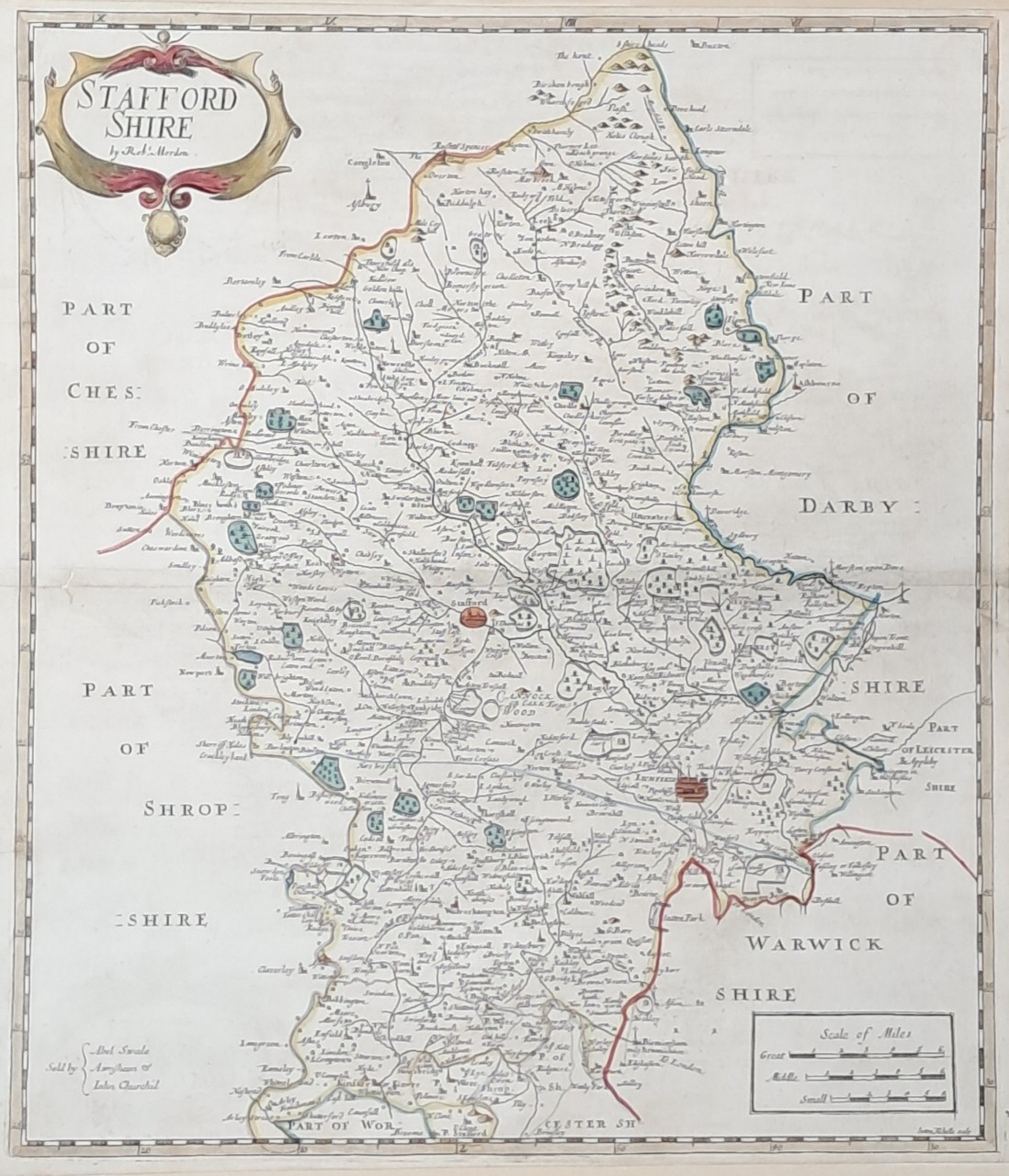 Map of Staffordshire