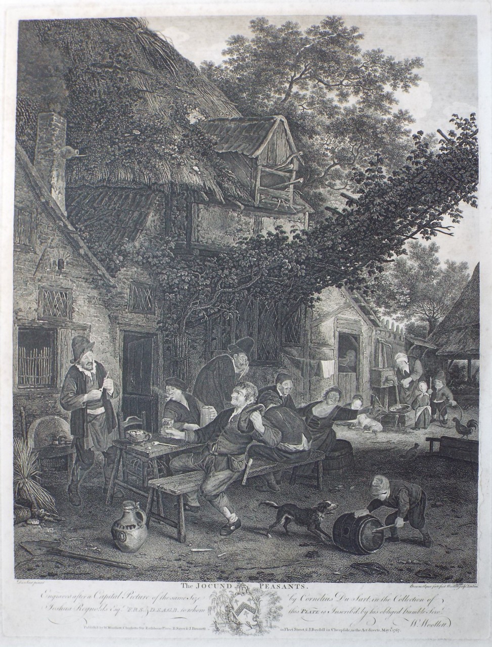 Print - The Jocund Peasants. - Woollett