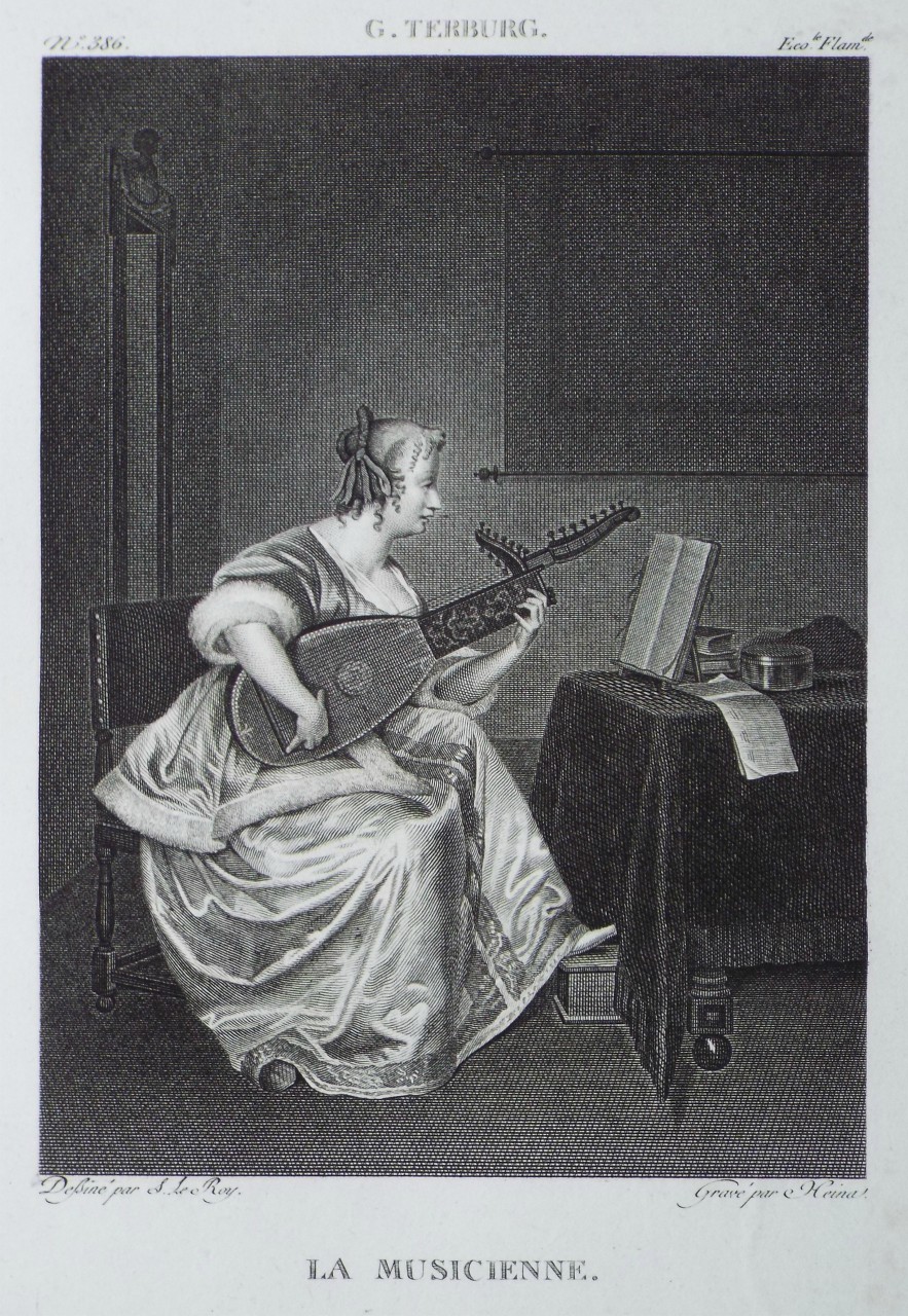 Print - La Musicienne.