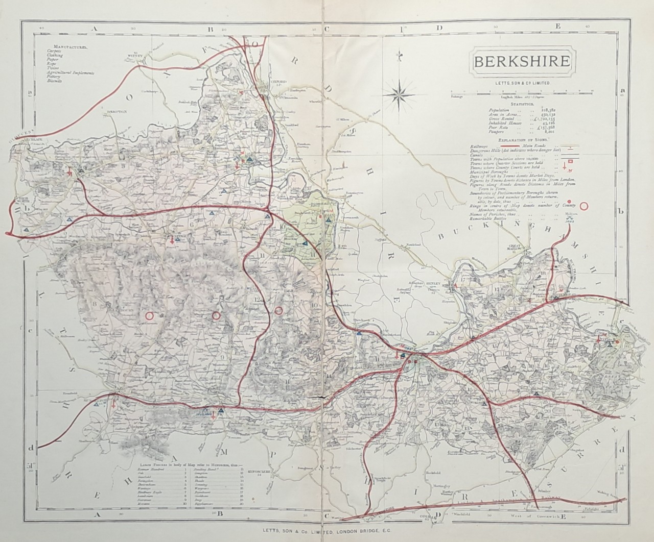 Map of Berkshire