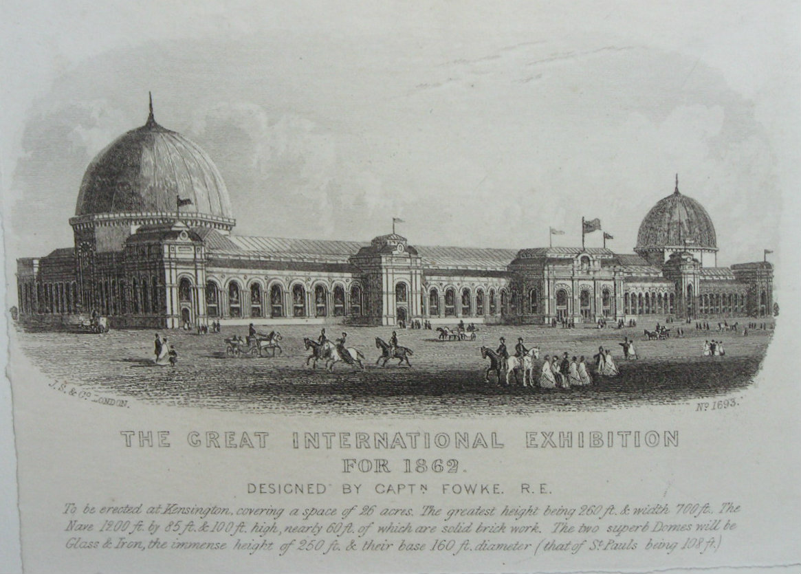 Steel Vignette - The Great International Exhibition for 1862 - J