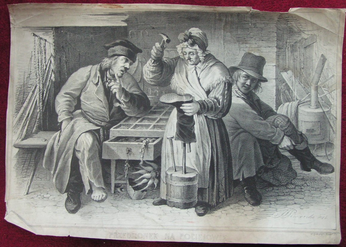 Lithograph - Przedsionek na Pociejowie