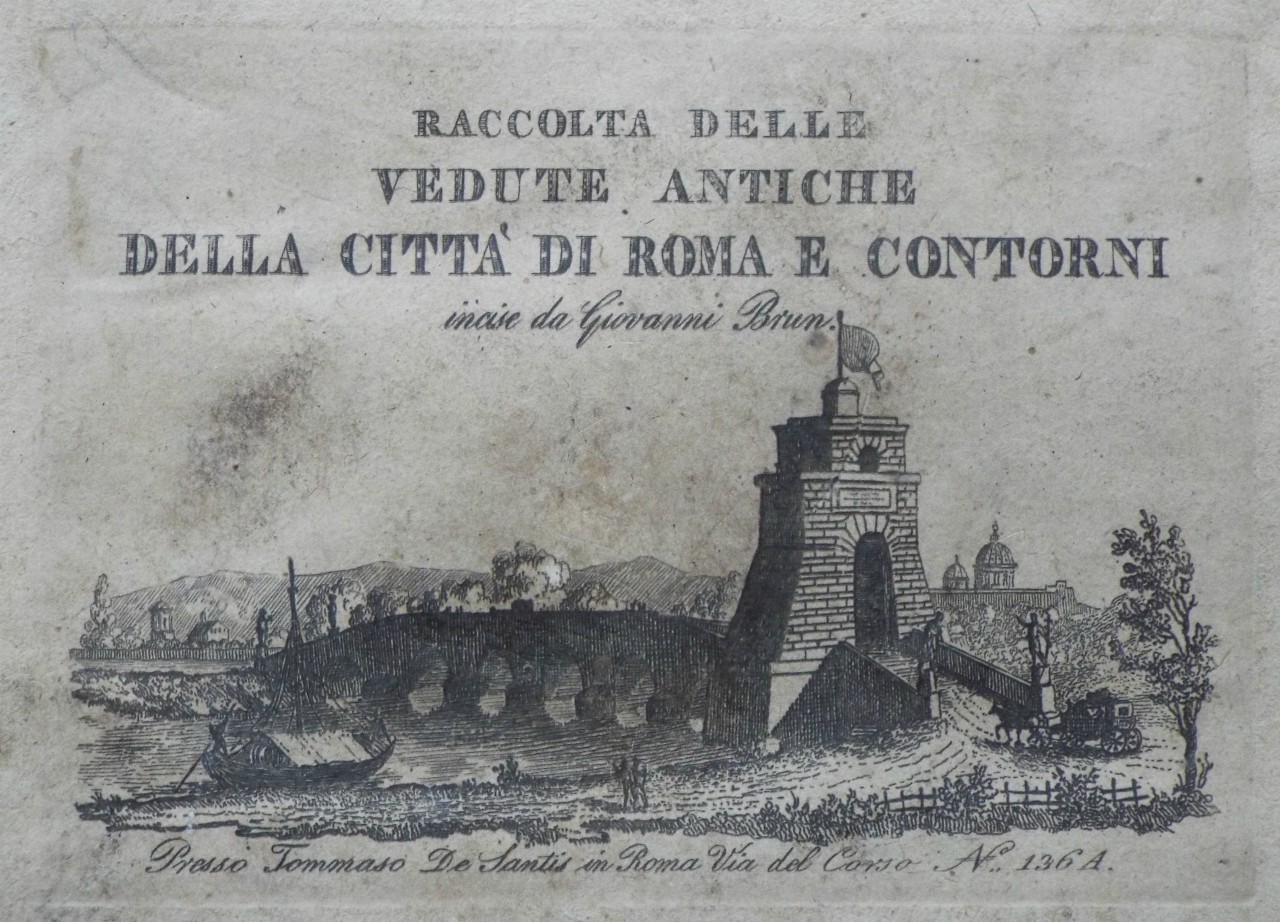 Print - Racolta dell Vedute Antiche Della Citta di Roma e Contorni - Presseda