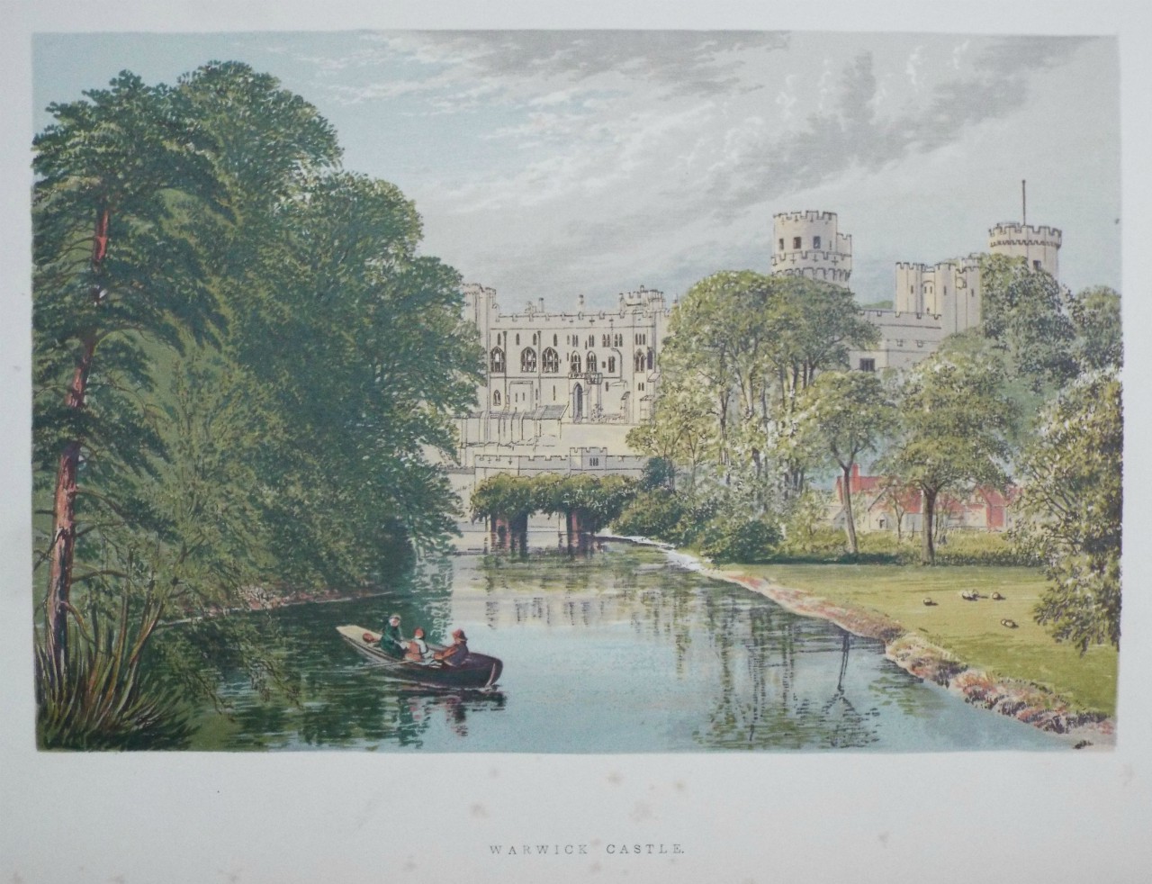 Chromo-lithograph - Warwick Castle.