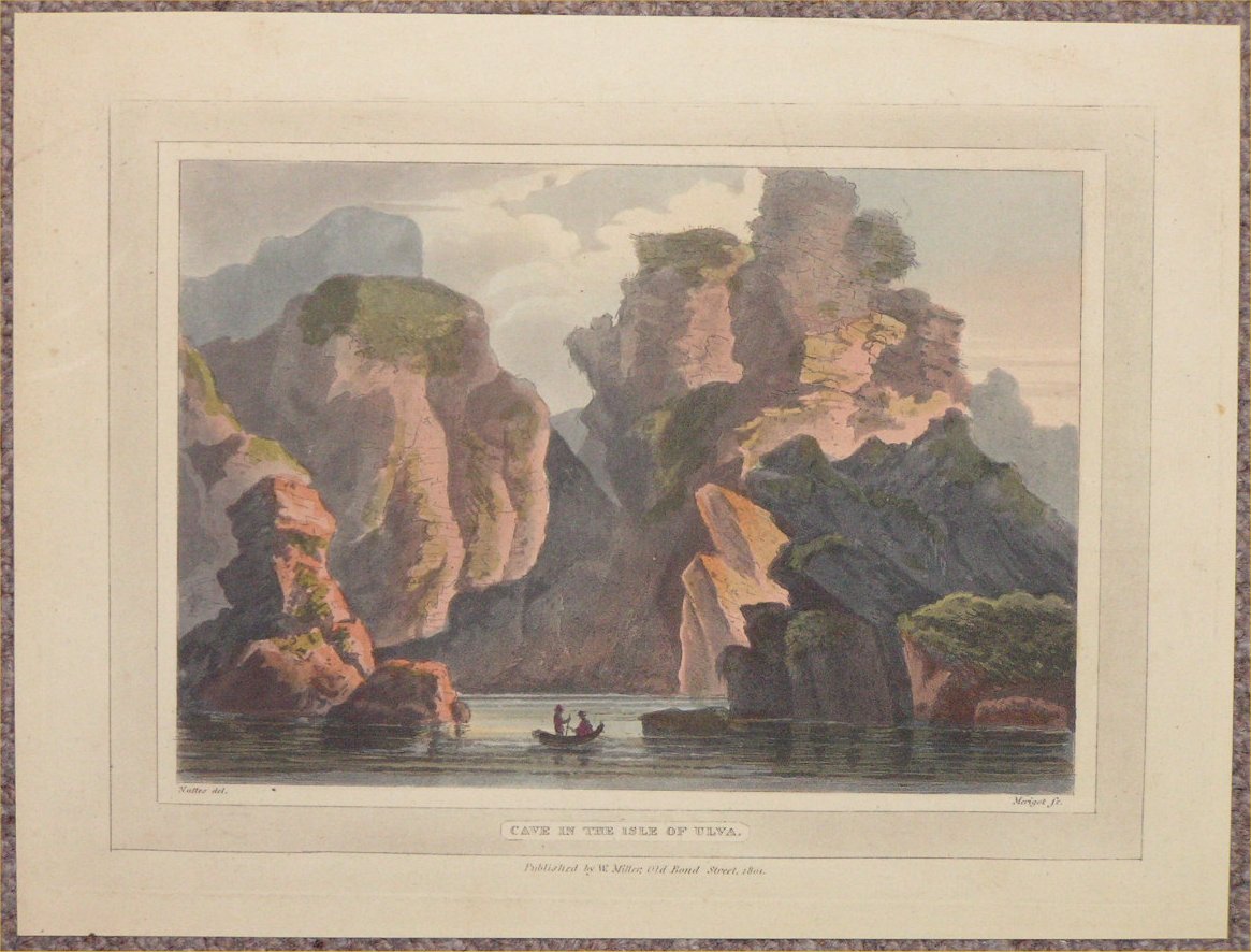 Aquatint - Cave in the Isle of Ulva - Merigot