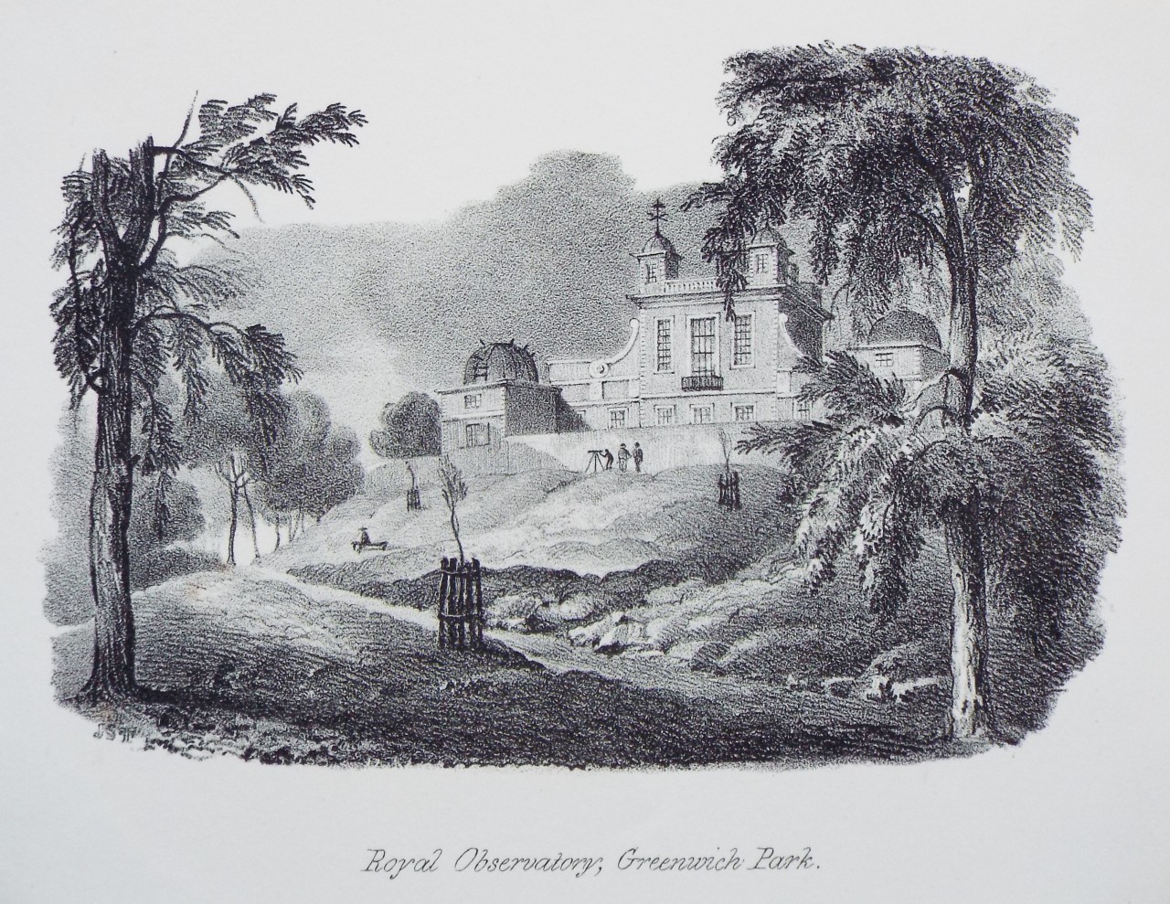 Lithograph - Royal Observatory, Greenwich Park.