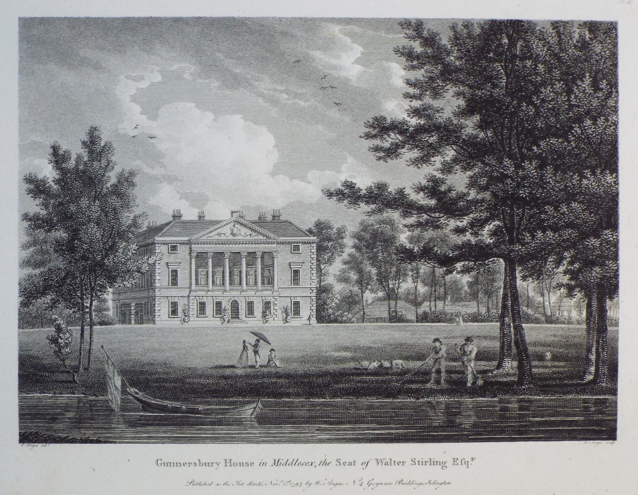 Print - Gunnersbury House in Middlesex, the Seat of Walter Stirling Esqr. - Angus