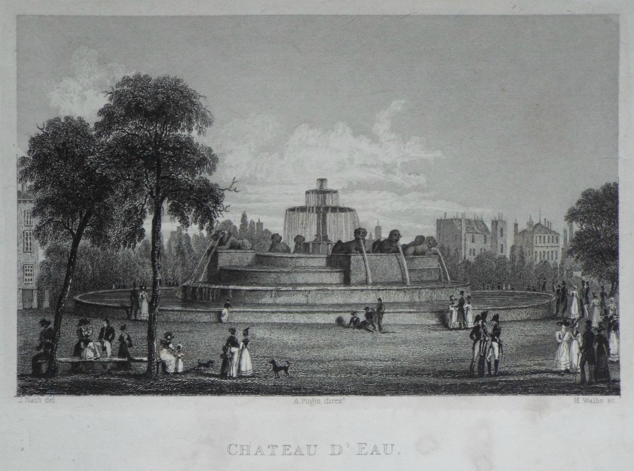 Print - Chateau d'Eau. - Wallis