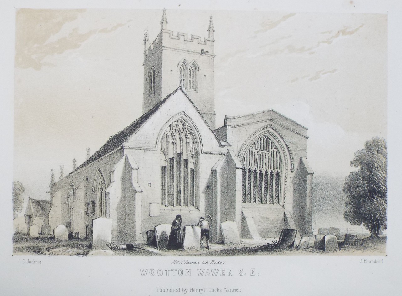Lithograph - Wootton Wawen S. E. - Brandard