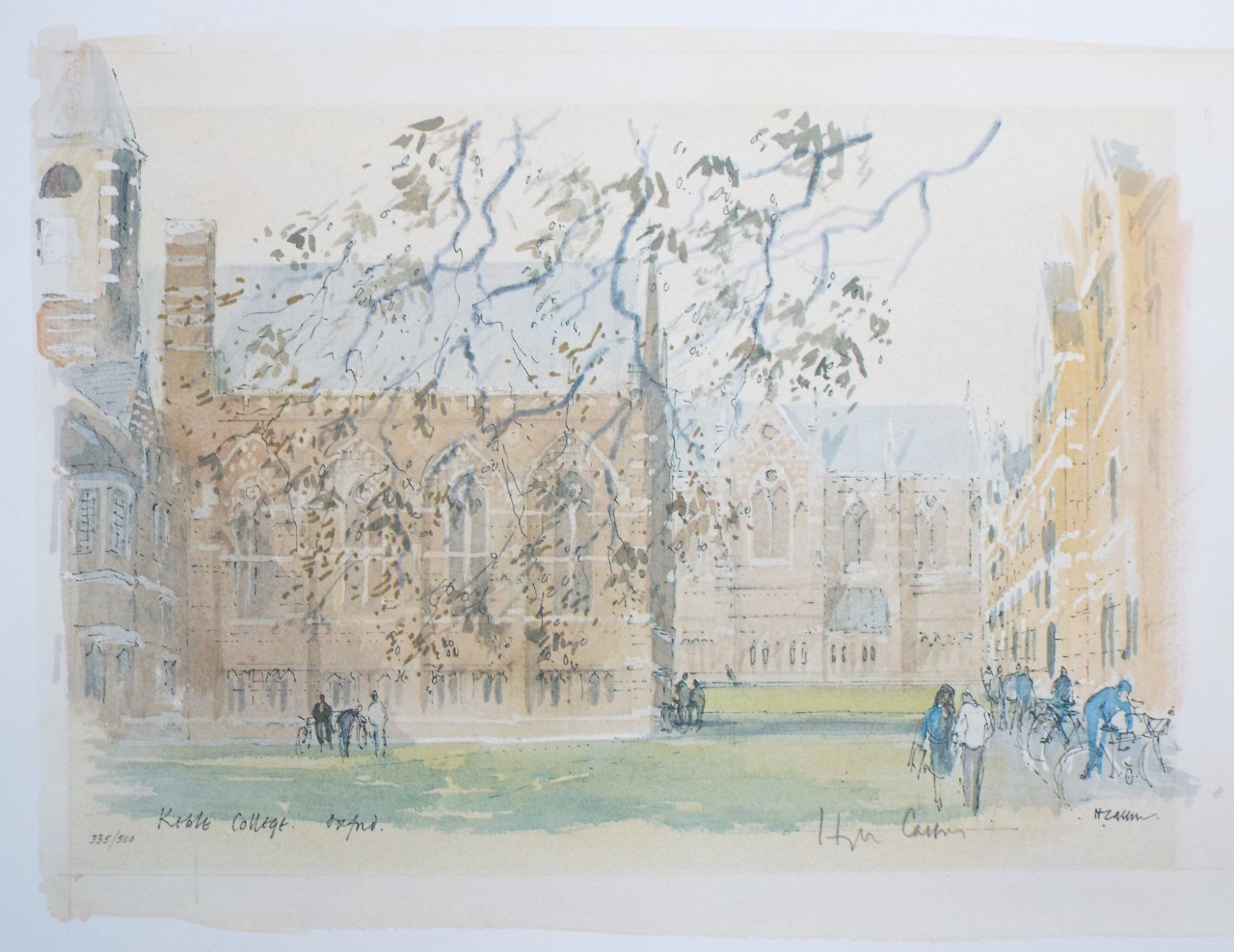 Photolithograph - Keble College, Oxford.