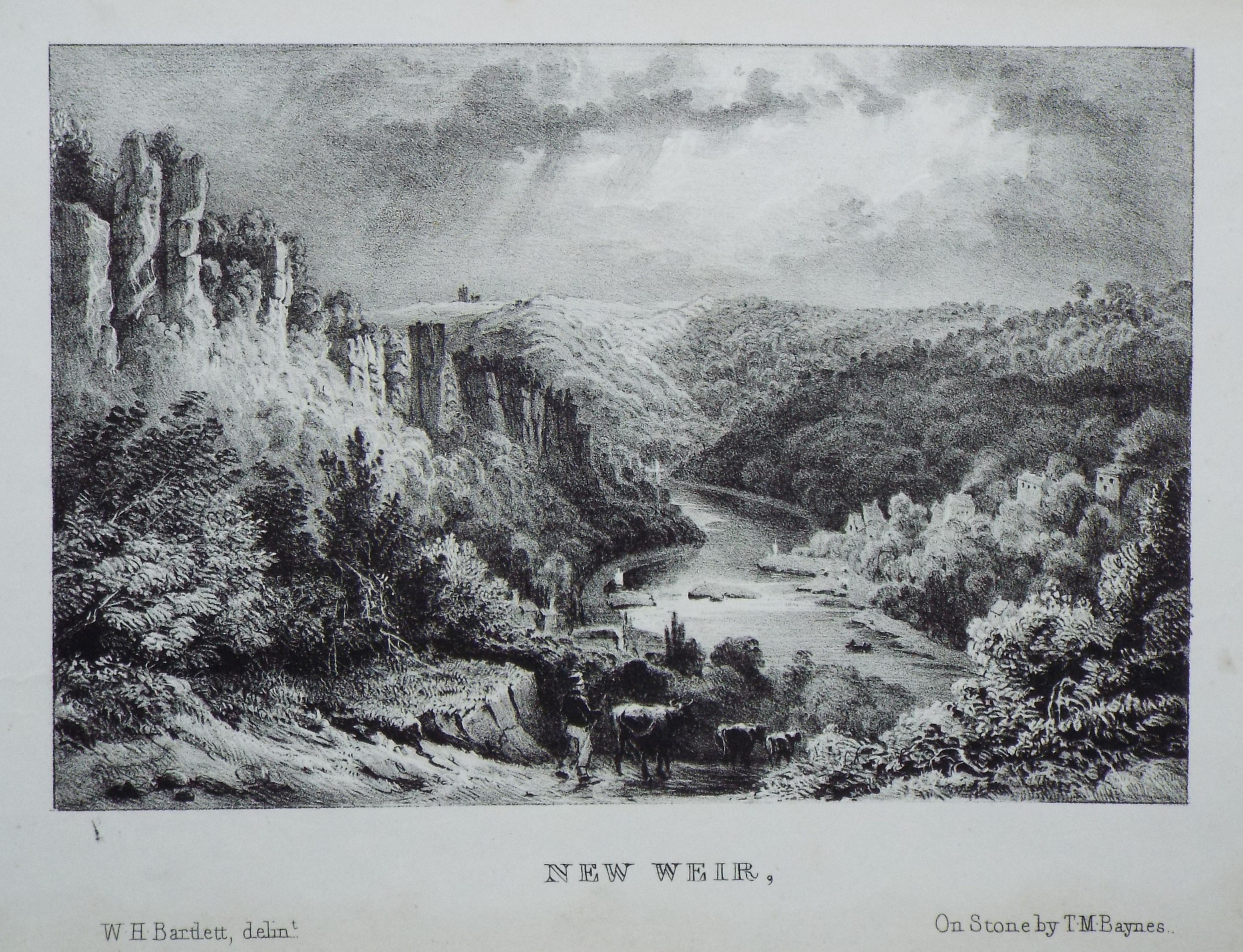 Lithograph - New Weir - Baynes