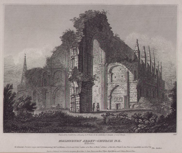 Print - Malmsbury Abbey-Church NE, Wiltshire - Smith