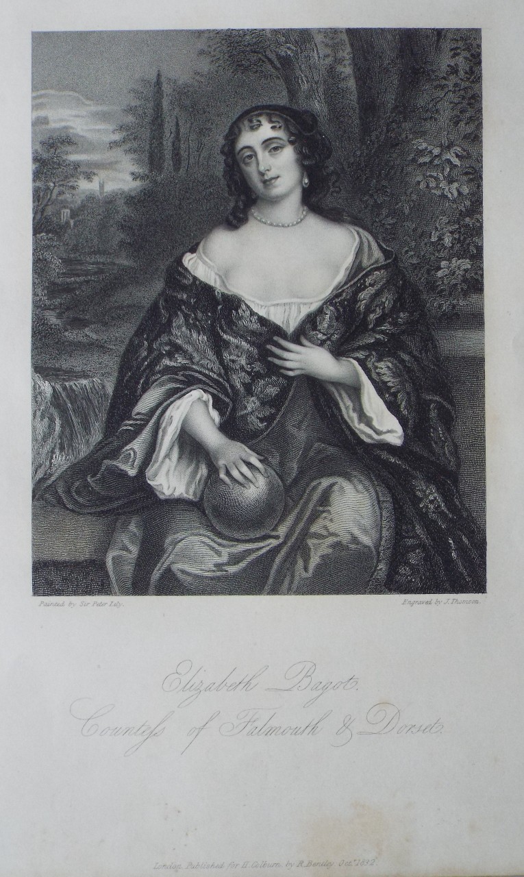 Stipple - Elizabeth Bagot, Countess of Falmouth & Dorset. - Thomson