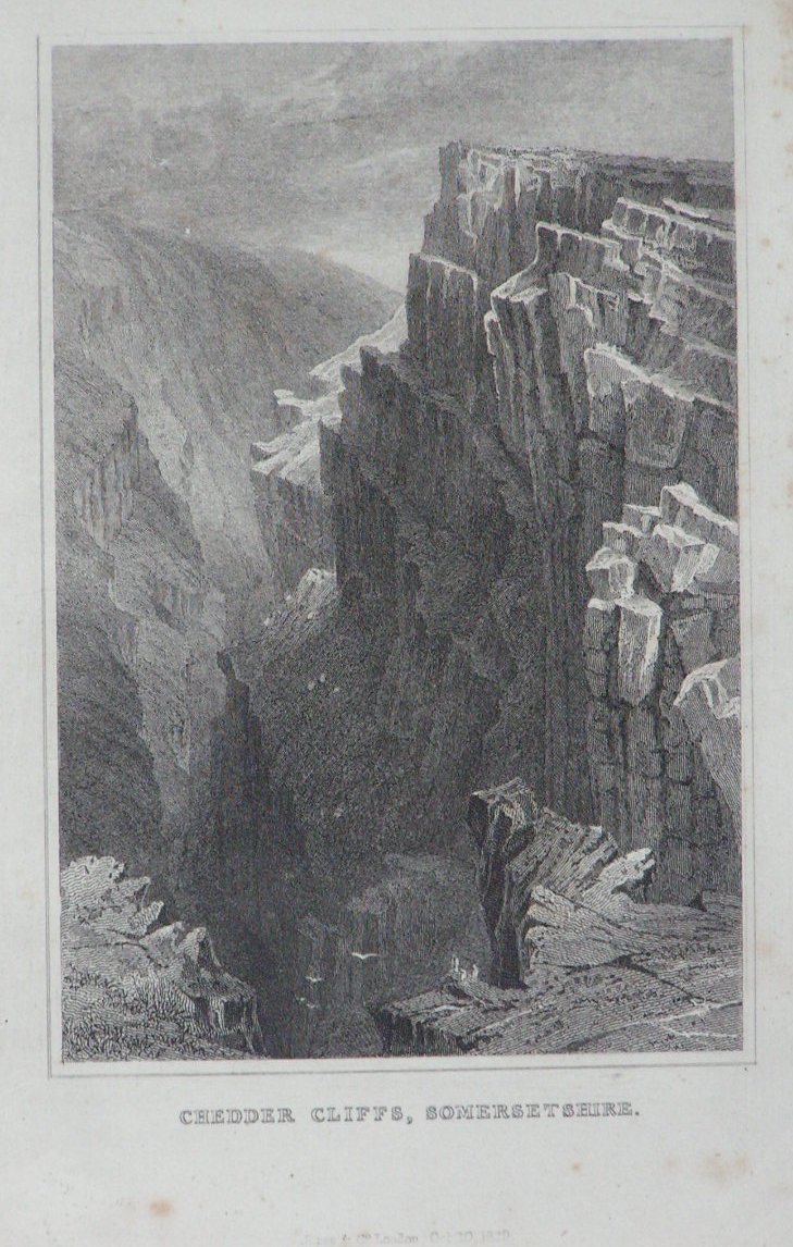 Print - Chedder Cliffs, Somersetshire