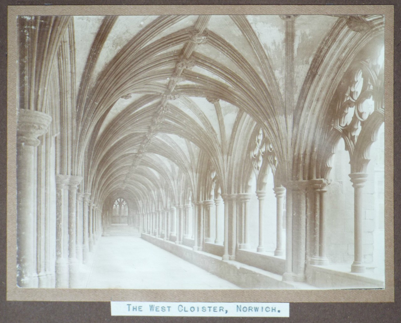 Photograph - The West Cloister, Norwich.