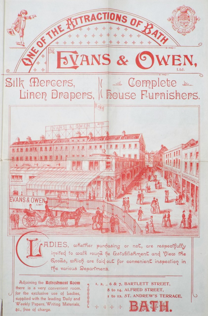 Lithograph - Evans & Owen, Bath
