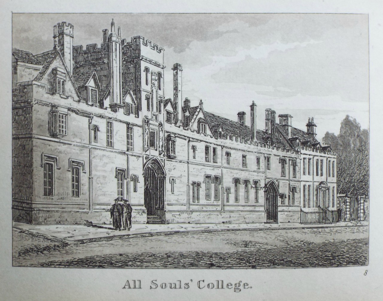 Aquatint - All Soul's College.