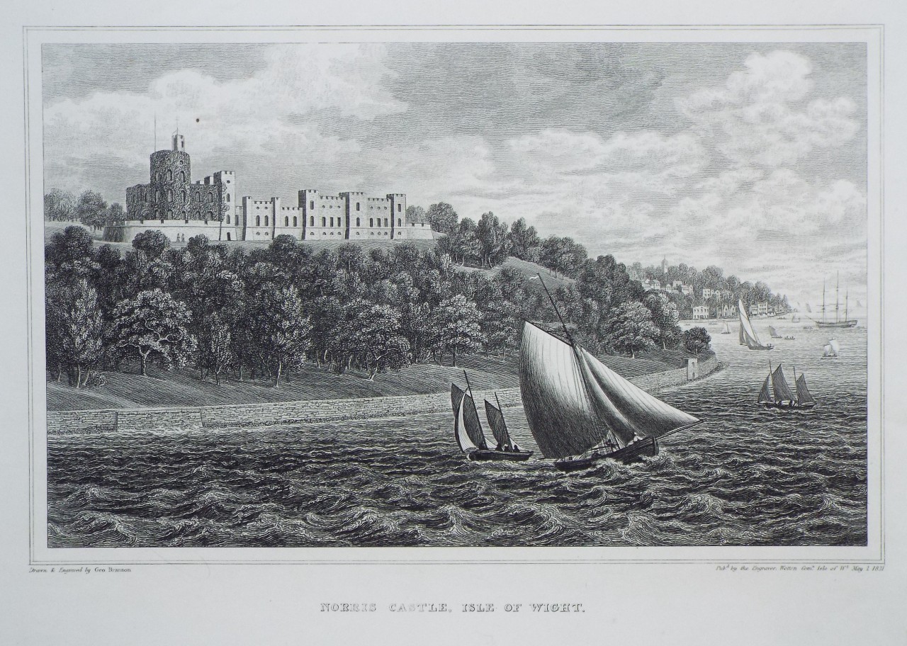 Print - Norris Castle, Isle of Wight. - Brannon