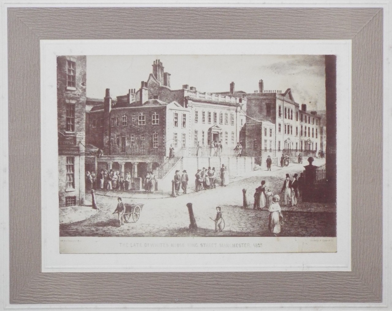 Photograph - The Late Dr. White's House King Street Manchester 1823