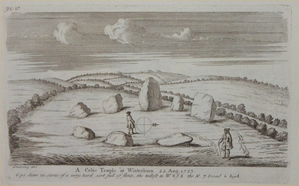 Print - A Celtic Temple at Winterburn 22 Aug 1723
