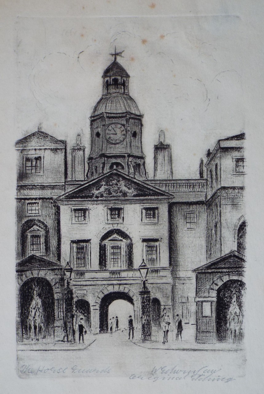 Etching - The Horse Guards - Law