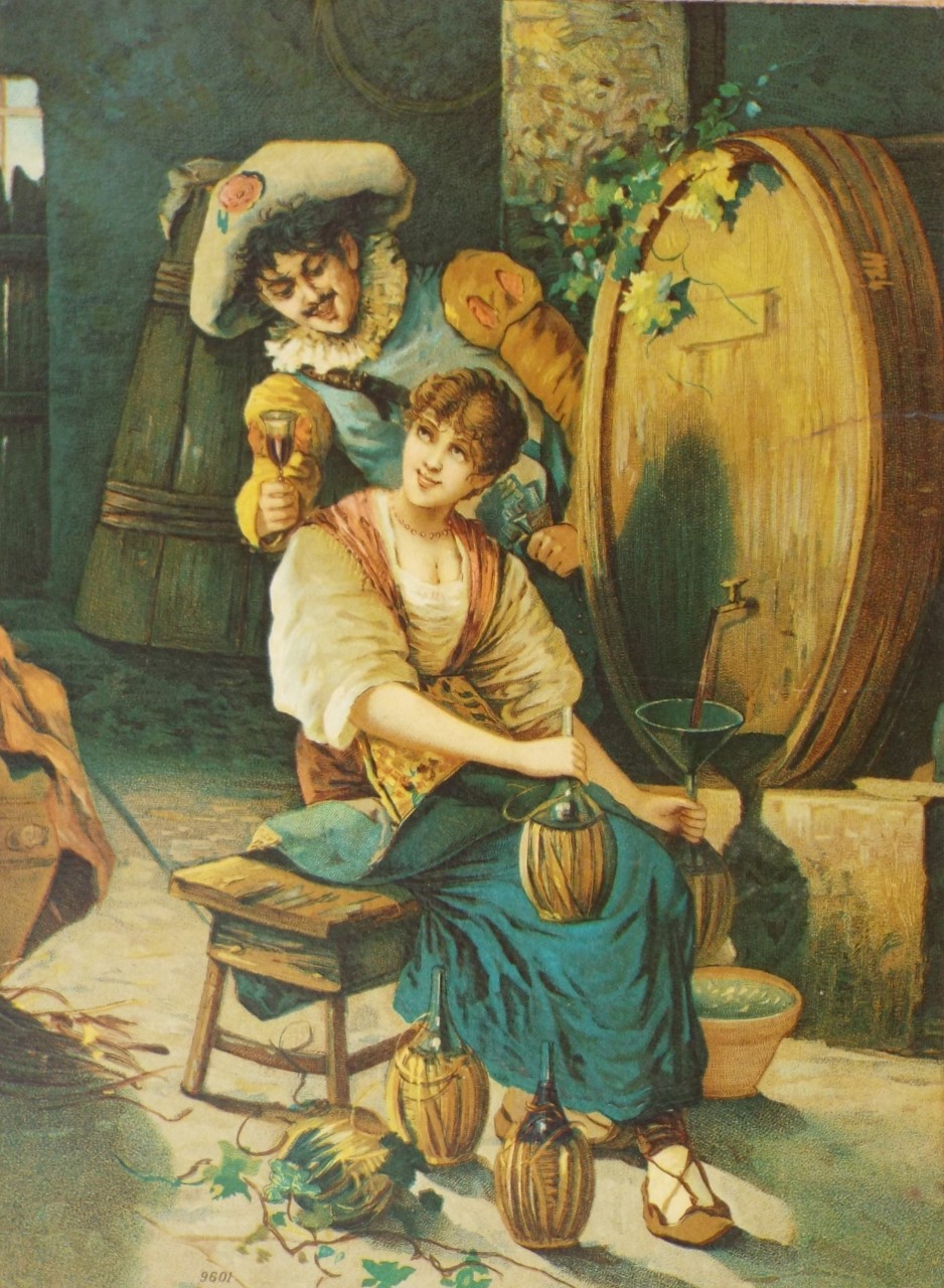 Chromo-lithograph - The Courtship