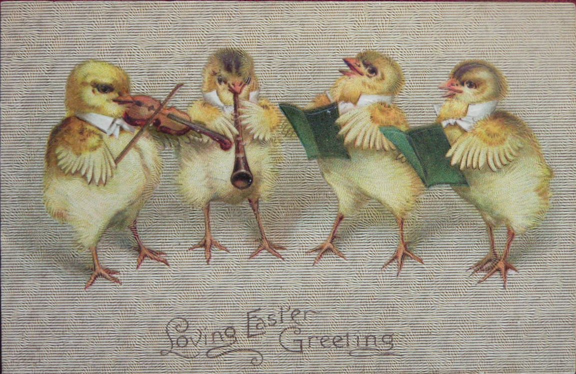 Chromolithograph - (Easter Card)