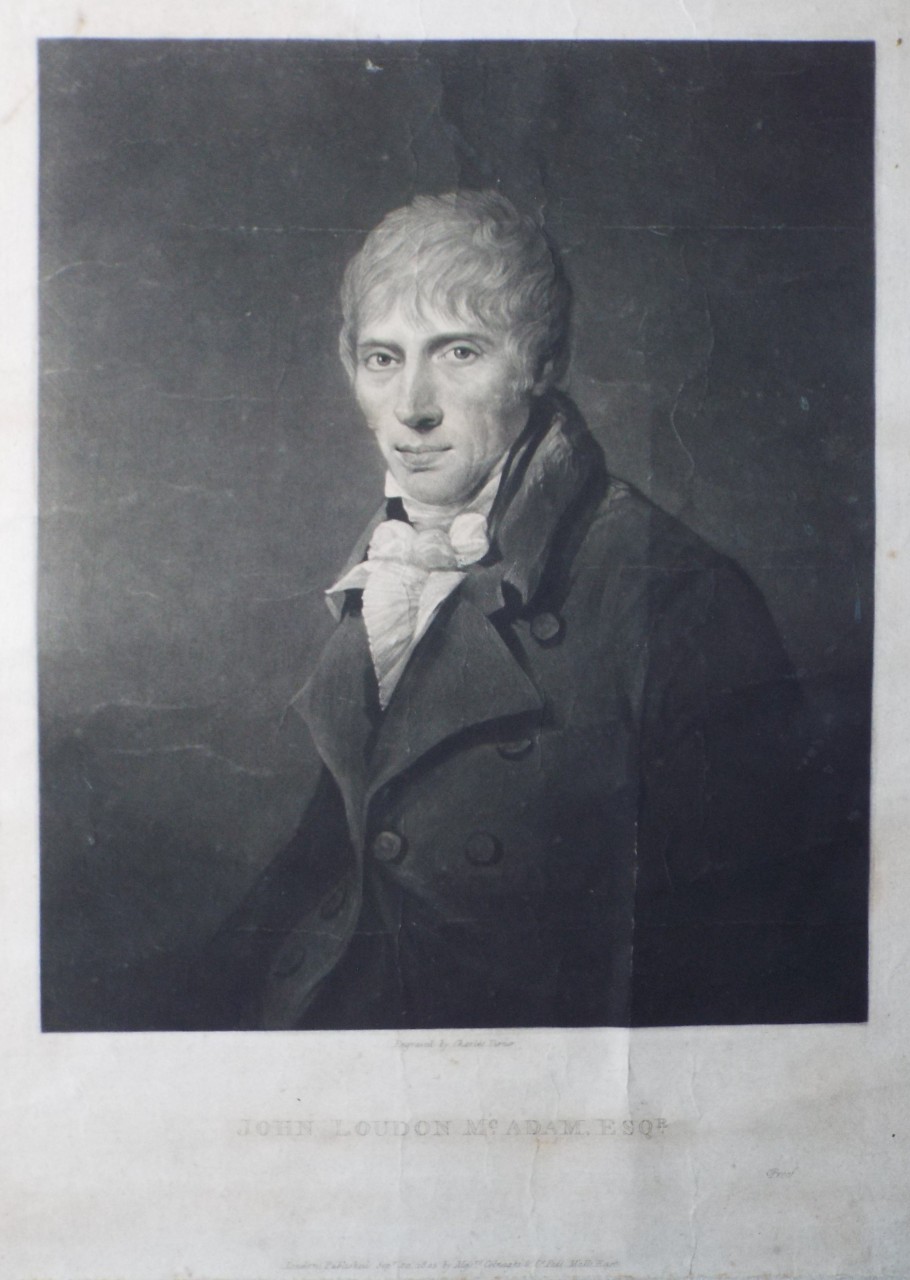 Mezzotint - John Loudon Mc.Adam Esqr. - Turner