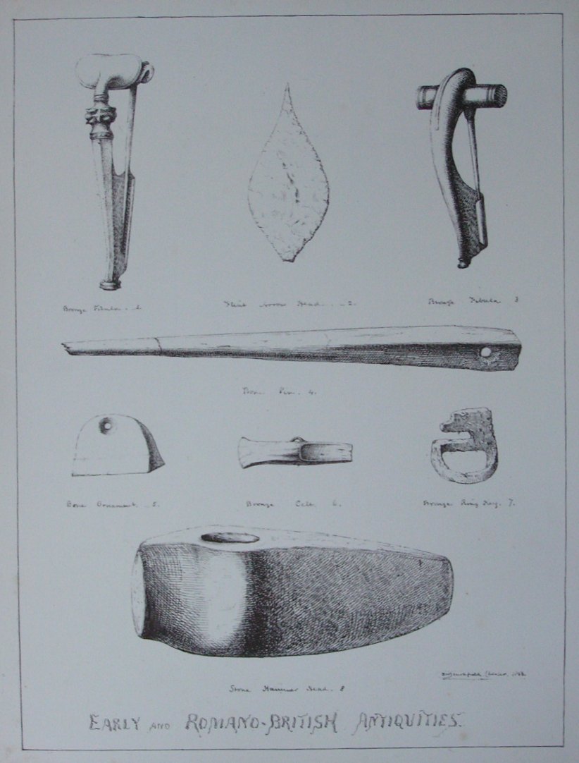 Lithograph - Early and Romano-British Antiquities