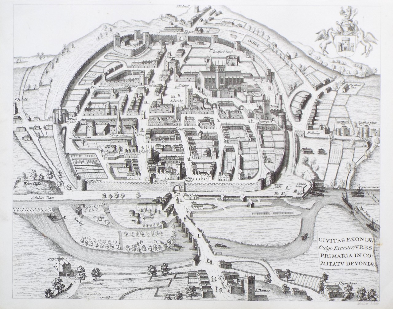 Map of Exeter - Exeter