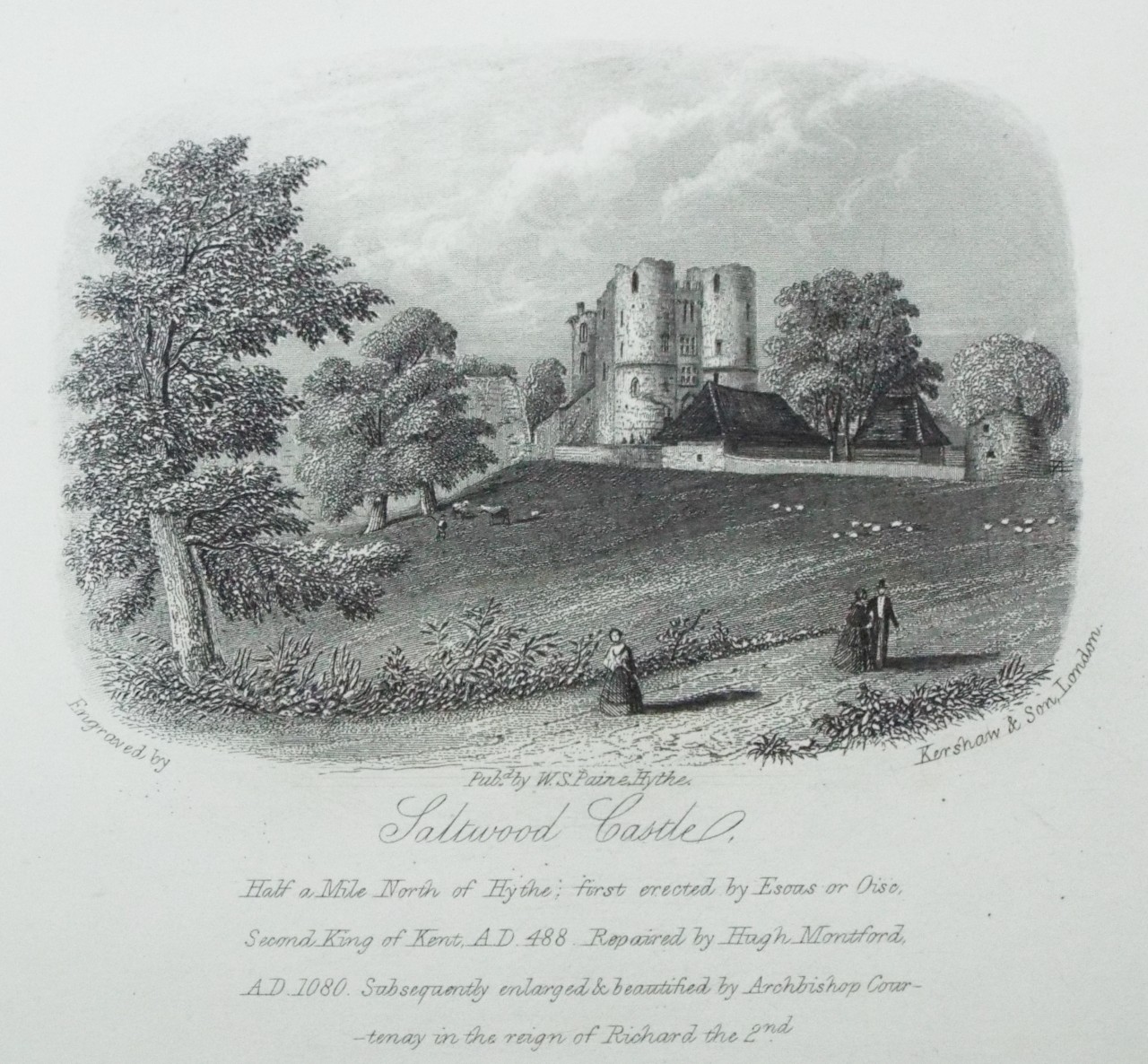 Steel Vignette - Saltwood Castle. - Kershaw