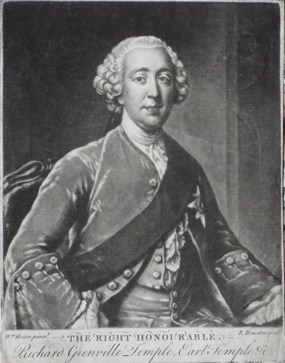 Mezzotint - The Right Honourable, Richard Grenville Temple, Earl Temple, &c. - Houston