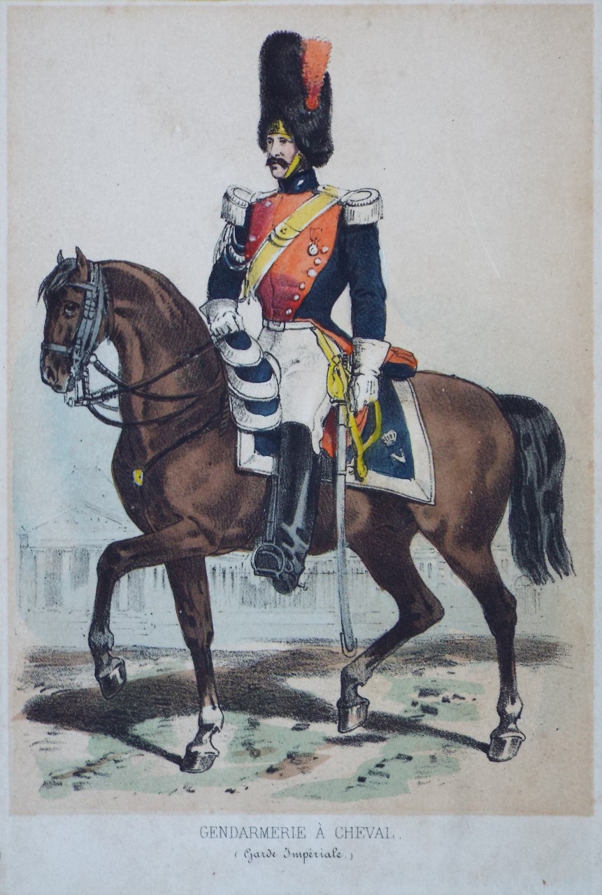 Lithograph - Gendarmerie a Cheval. (Garde Imperiale.)