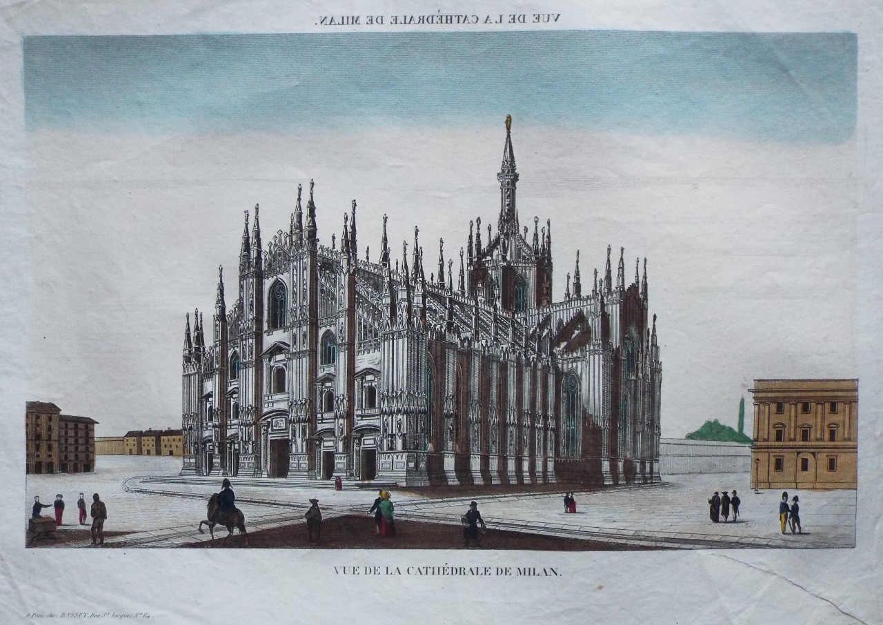 Print - Vue de la Cathedrale de Milan.